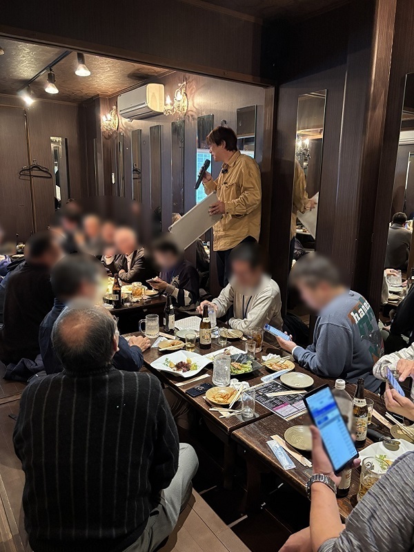 皆さんの前で予想披露