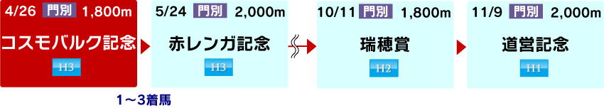 体系図　～3歳以上中長距離～