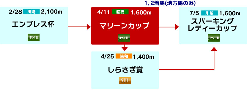 体系図 ~3歳以上牝馬~