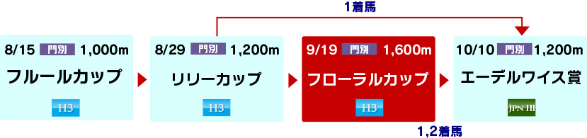 体系図　～ホッカイドウ競馬2歳牝馬～