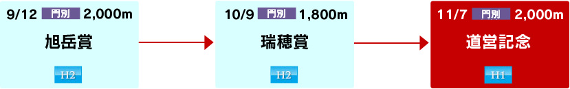 体系図　～ホッカイドウ競馬3歳以上中長距離～