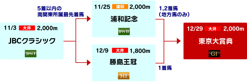 体系図　～東京大賞典への道～