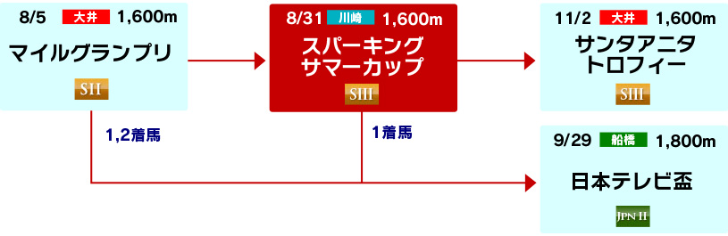 体系図　～3歳以上中距離～