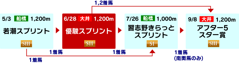 体系図　～3歳以上短距離～