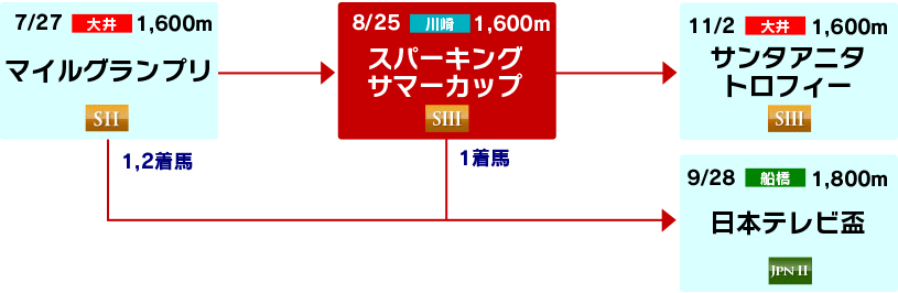 体系図　～3歳以上中距離～