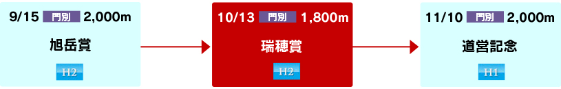 体系図　～ホッカイドウ競馬3歳以上中長距離～