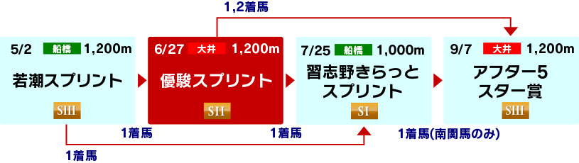 体系図　～3歳以上短距離～