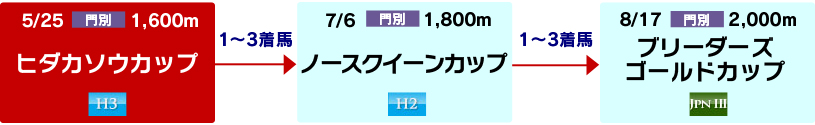 体系図　～ホッカイドウ競馬3歳以上牝馬～