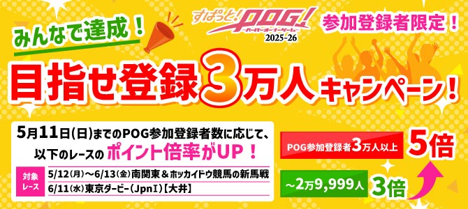 みんなで達成！目指せ登録3万人キャンペーン