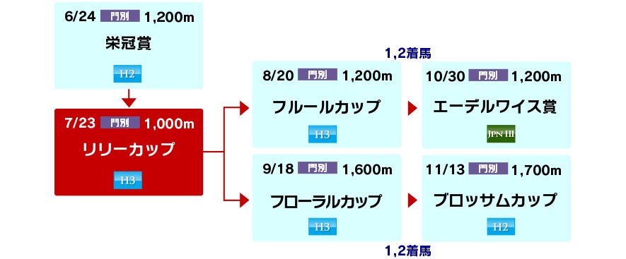 体系図 ~ホッカイドウ競馬2歳牝馬~
