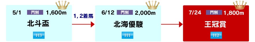 体系図 ~ホッカイドウ競馬3歳三冠~