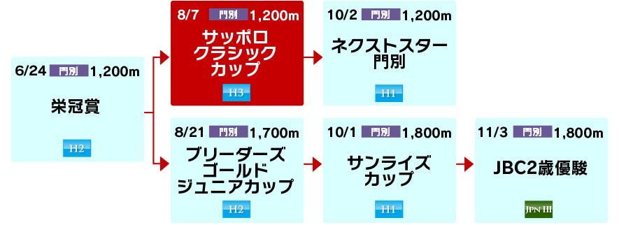 体系図 ~ホッカイドウ競馬2歳~