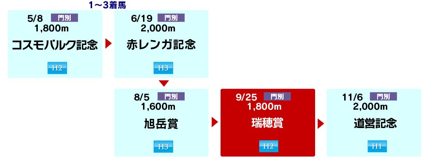 体系図　～ホッカイドウ競馬3歳以上～
