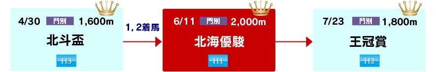 体系図 ~ホッカイドウ競馬3歳三冠~