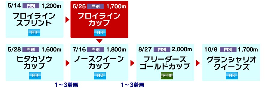 体系図 ~ホッカイドウ競馬3歳以上牝馬~