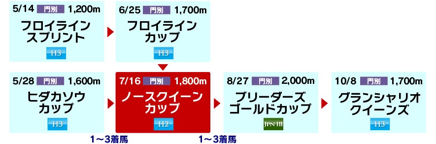 体系図 ~ホッカイドウ競馬3歳以上牝馬~