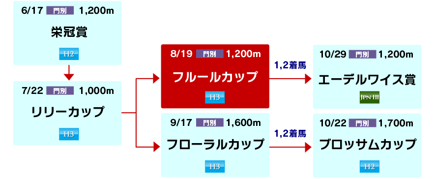 体系図 ~ホッカイドウ競馬2歳牝馬~