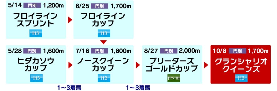 体系図 ~ホッカイドウ競馬3歳以上牝馬~