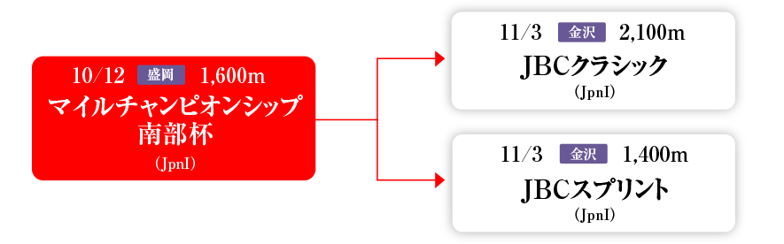 体系図 ~Road to JBCスプリント&クラシック~