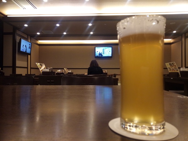 取材が終わって1週間ぶりのビール