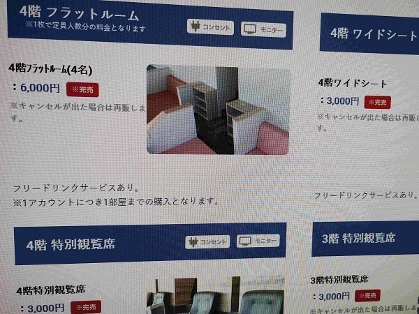 敗北の画面