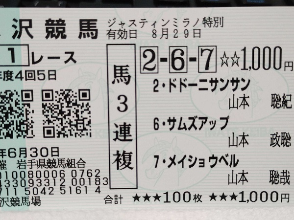 夢馬券