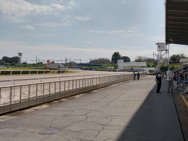 秋晴れの笠松競馬場