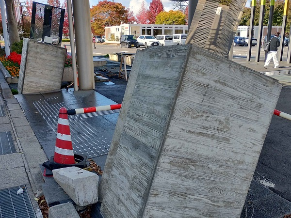 能登空港の入口付近