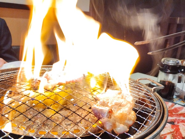 先週は火曜日と木曜日に焼肉ファイヤー