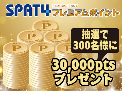 抽選で300名様に3万ポイントプレゼント